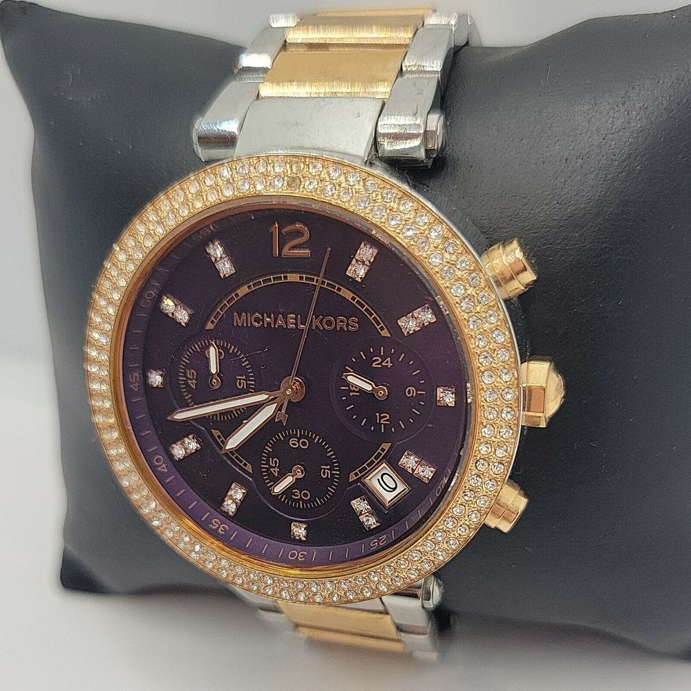 Michael Kors Parker MK6108 Women's StainlessSteel Analog Dial Quartz Watch AM431 - Picture 3 of 11